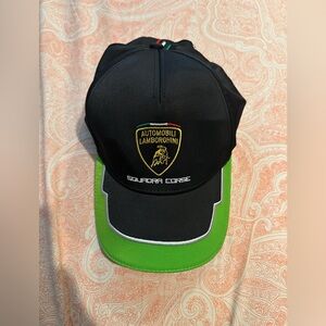 Lamborghini Black and Green Men’s Cap in excellent condition